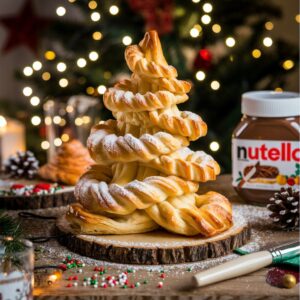 Nutella Christmas Tree Puff Pastry