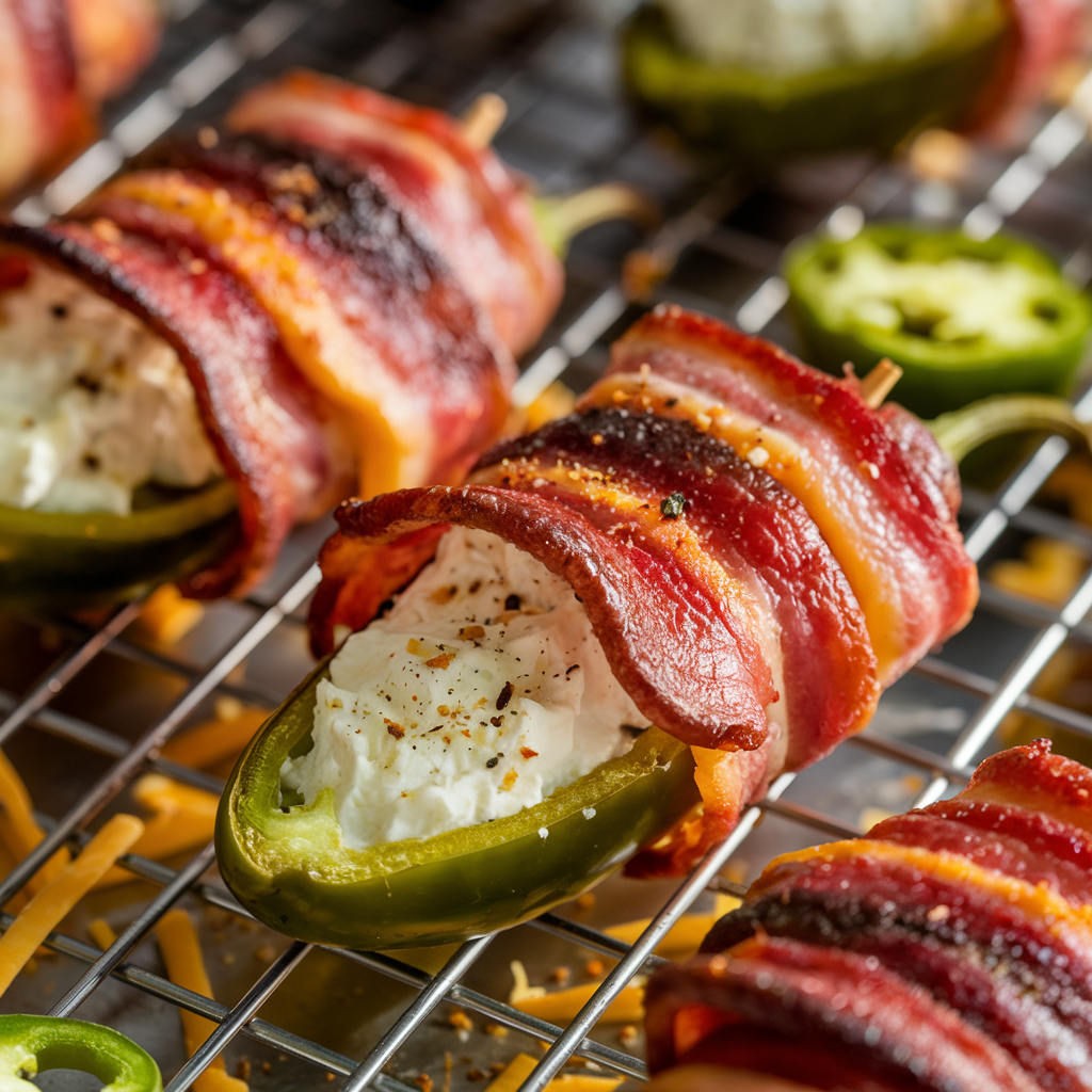 Bacon-Wrapped Jalapeño Poppers